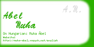 abel muha business card